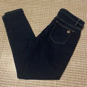 Michael Kors Izzy Skinny Jeans  Dark Blue Wash Size 10 EUC